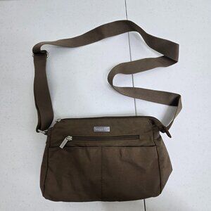Baggallini Brown Crossbody Bag Travel Nylon Medium Over Shoulder Small Zip Blue